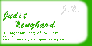 judit menyhard business card